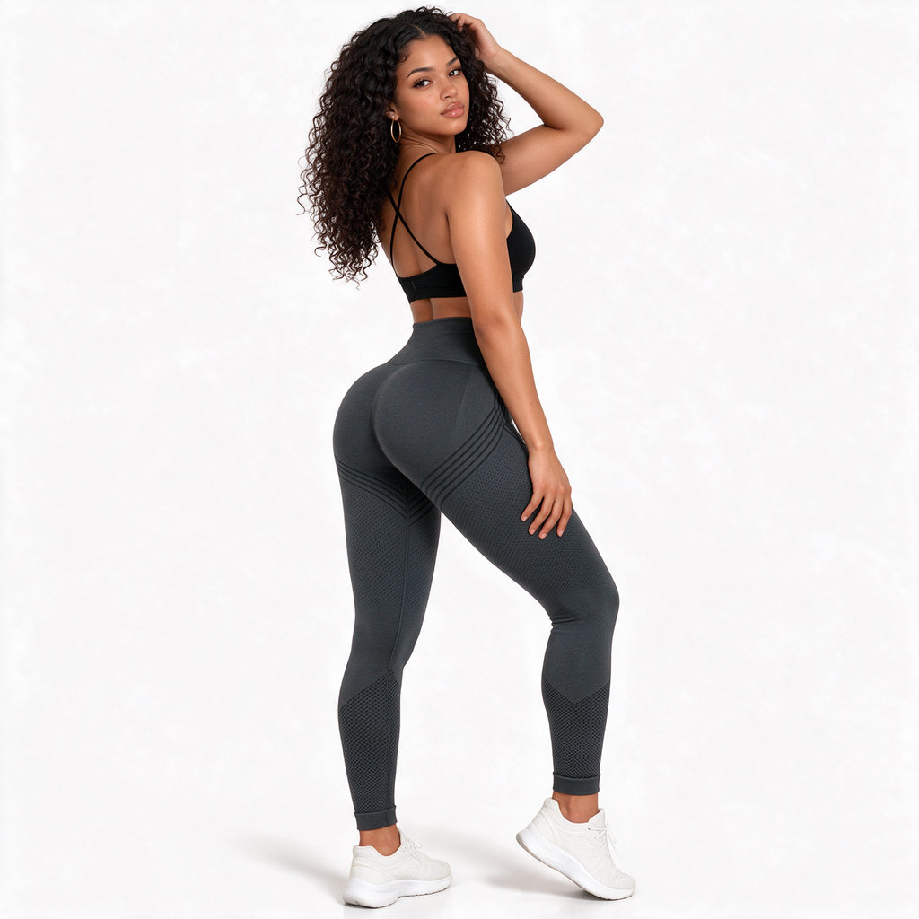 Legging Anti-Cellulite 3D Sculptant & Push-Up Gris