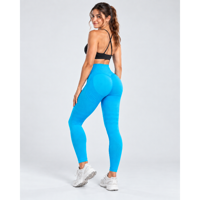 Legging Anti-Cellulite 3D Sculptant & Push-Up Bleu