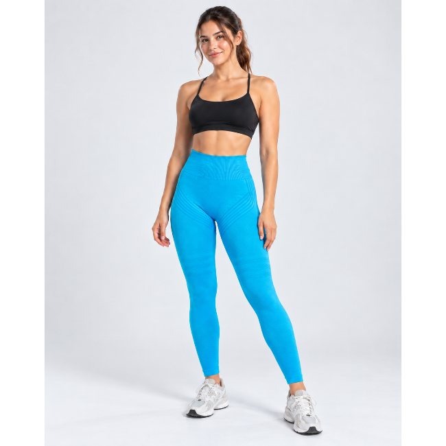 Legging Anti-Cellulite 3D Sculptant & Push-Up Bleu