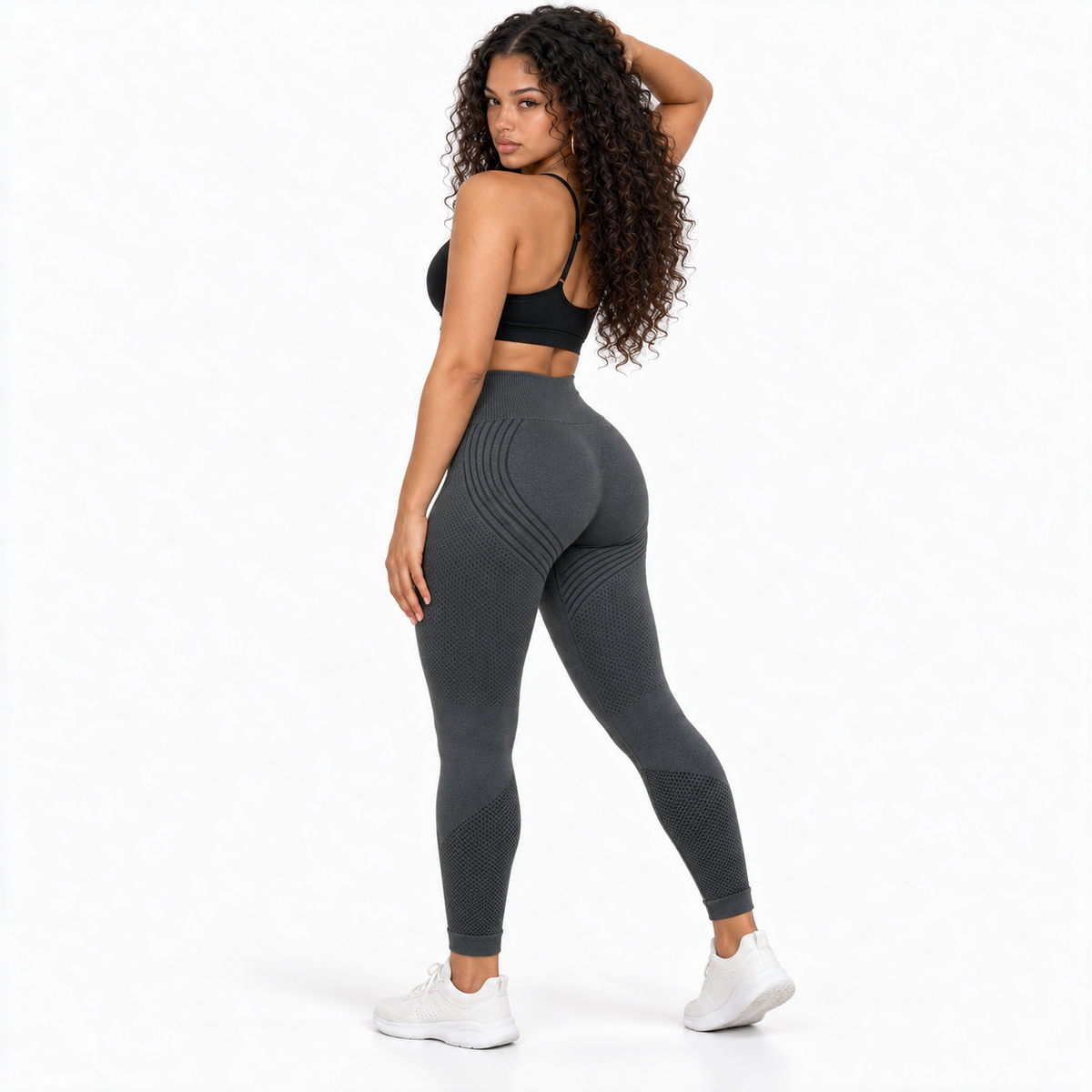 Legging Anti-Cellulite 3D Sculptant & Push-Up Gris