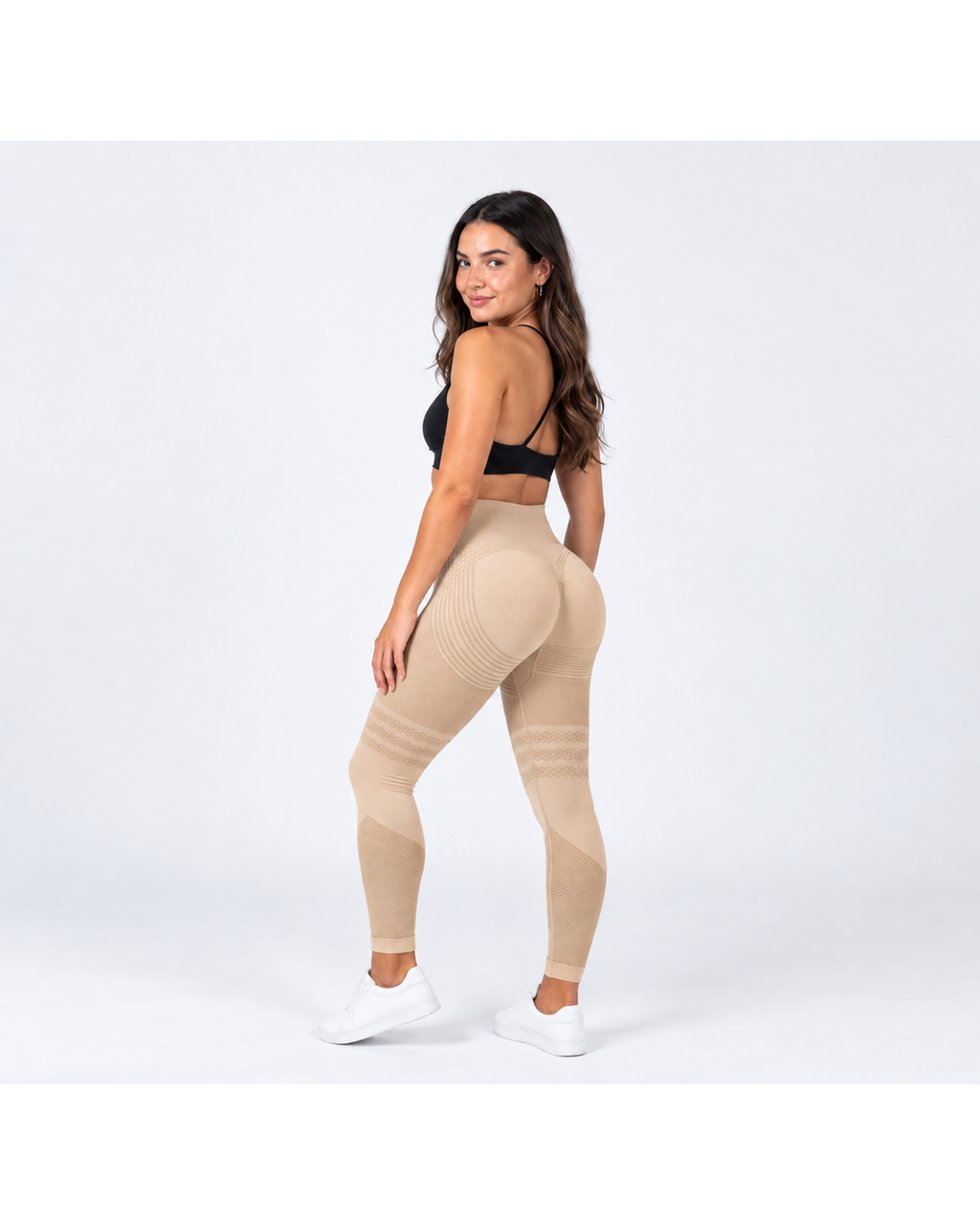 Legging Anti-Cellulite 3D Sculptant & Push-Up Beige